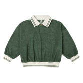 COLLARED TERRY SWEATSHIRT