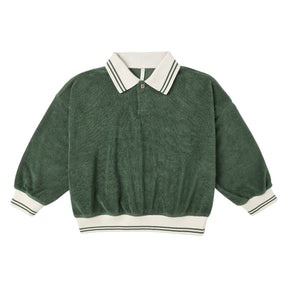 COLLARED TERRY SWEATSHIRT