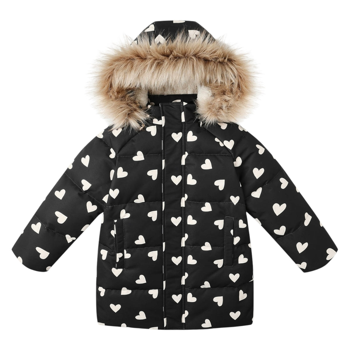 HEARTS SNOW DOWN PUFFER JACKET