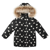 HEARTS SNOW DOWN PUFFER JACKET
