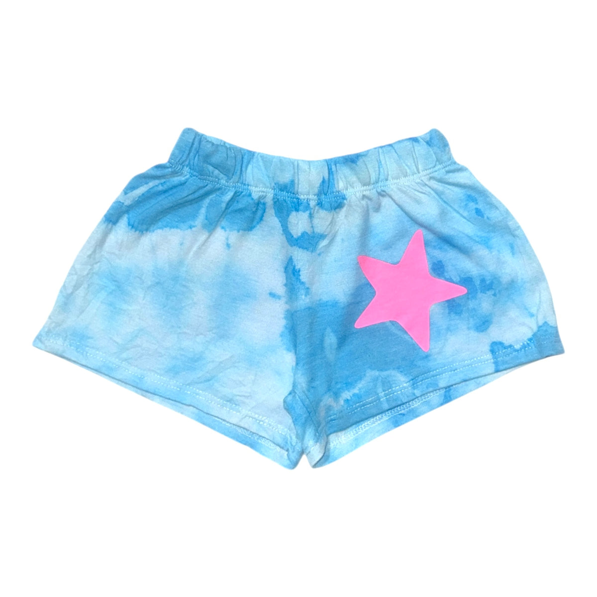 NEON STAR CLOUD WASH SHORTS