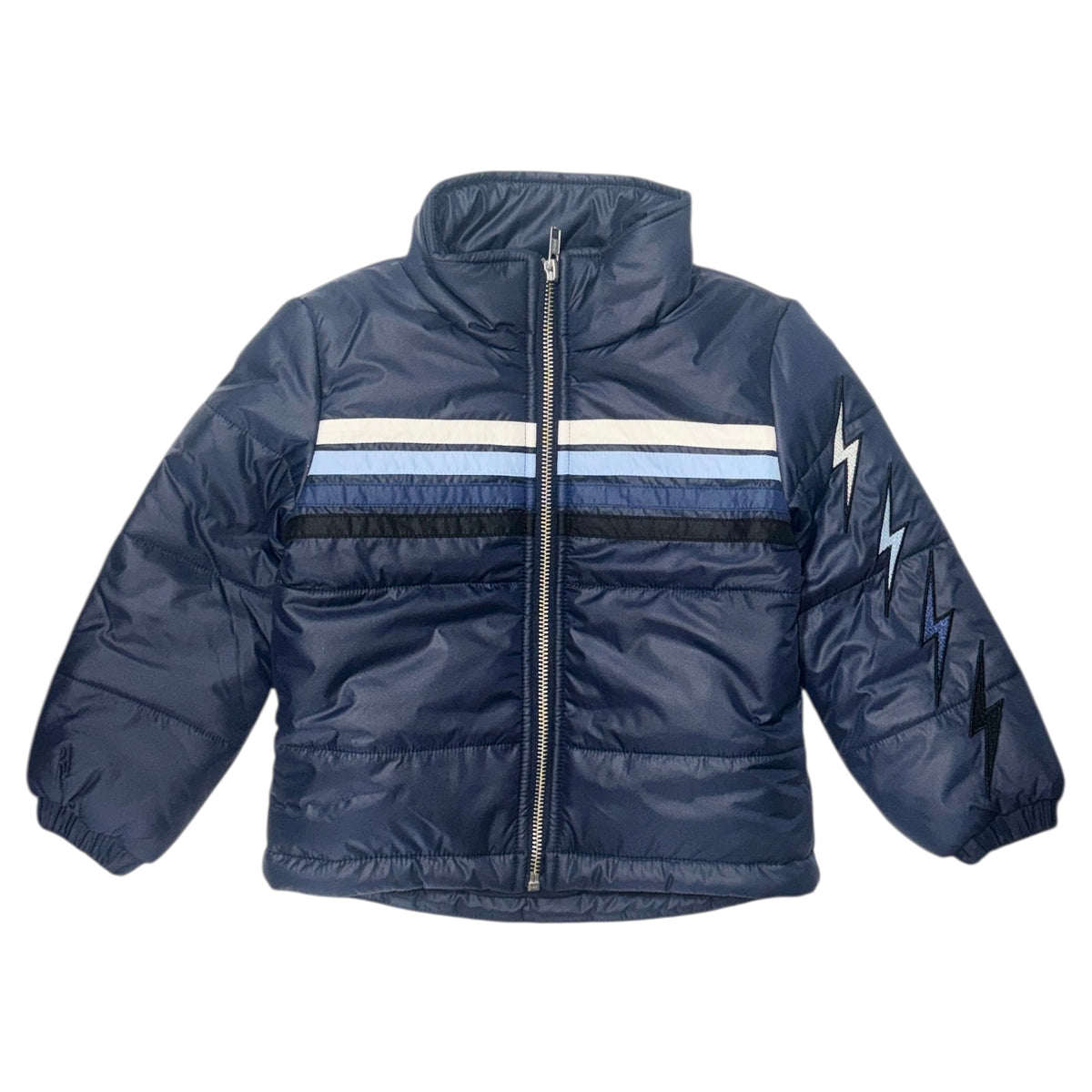 BOLTS STRIPE PUFFER JACKET