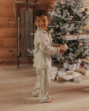 EVERYGREEN STRIPE TWO PIECE PAJAMA SET