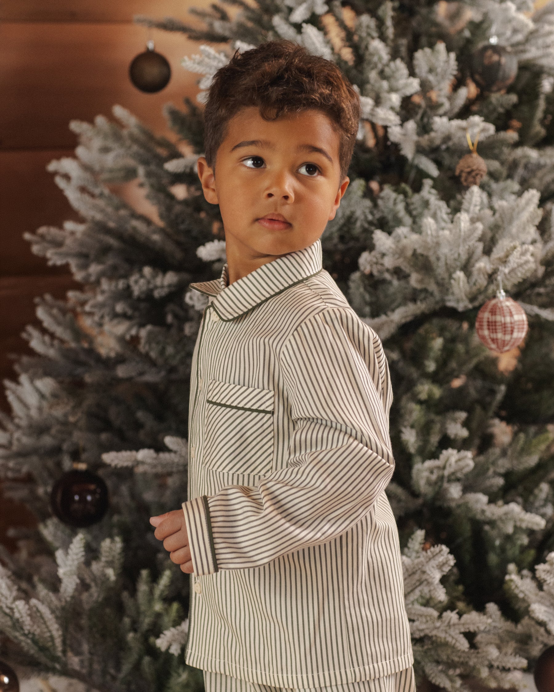 EVERYGREEN STRIPE TWO PIECE PAJAMA SET