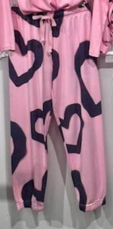 GRAFFITI HEART SWEATPANTS