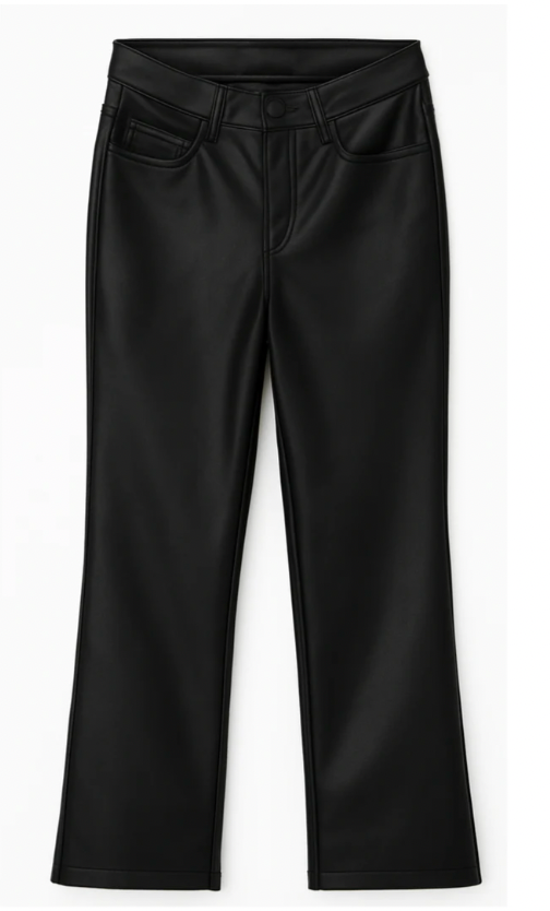 VEGAN LEATHER CHICAGO JEANS (PREORDER)