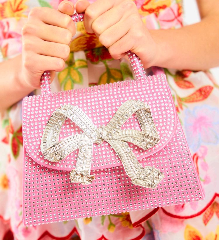 ADALYN DIAMANTE BOW BAG (PREORDER)