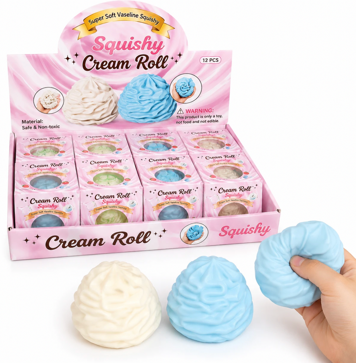 CREAM ROLL VASELINE SQUISHY