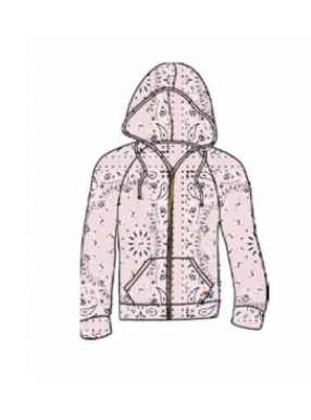 BANDANA ZIP UP HOODIE (PREORDER)