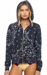 BANDANA ZIP UP HOODIE (UNISEX)
