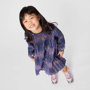 SEQUIN PLEATED DRESS (PREORDER)