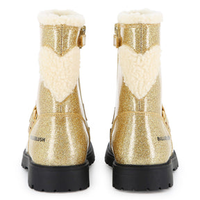 FUZZY HEART GLITTER BOOTS (PREORDER)
