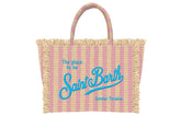 SAINT BARTH STRIPE VANITY MINI STRAW BAG (PREORDER)