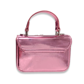 CRYSTAL BROOCH PATENT PURSE