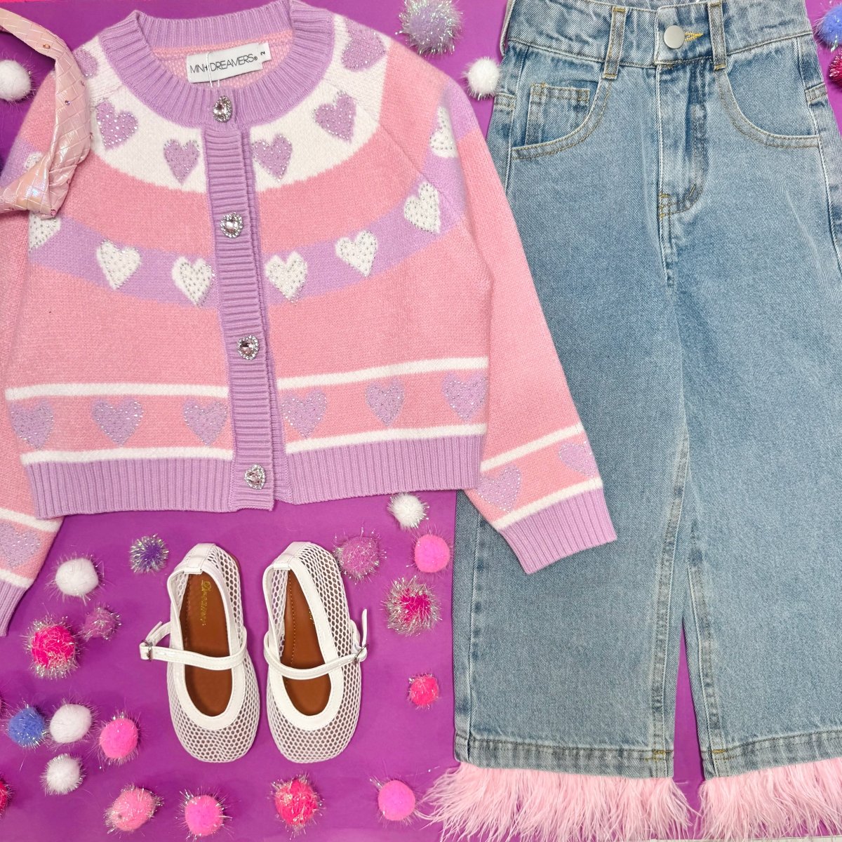 ALEXIS FEATHER JEANS - MINI DREAMERS