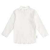 ALMOND LONG SLEEVE RIBBED TOP - LONG SLEEVE TOPS