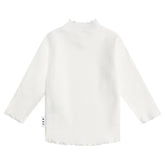 ALMOND MILK RIBBED LONG SLEEVE TOP - HUXBABY