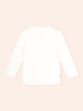 ALMOND MILK RIBBED LONG SLEEVE TOP (PREORDER) - HUXBABY