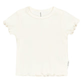 ALMOND RIB TSHIRT - HUXBABY