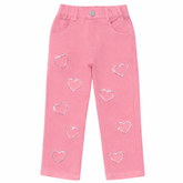 AMELIA CRYSTAL HEART JEANS - MINI DREAMERS