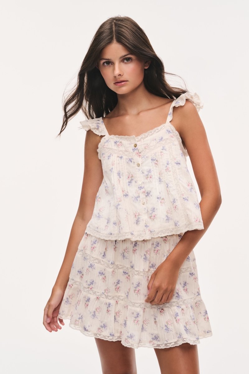 ANTIQUE VANILLA NORINA TOP (PREORDER) - LOVESHACKFANCY