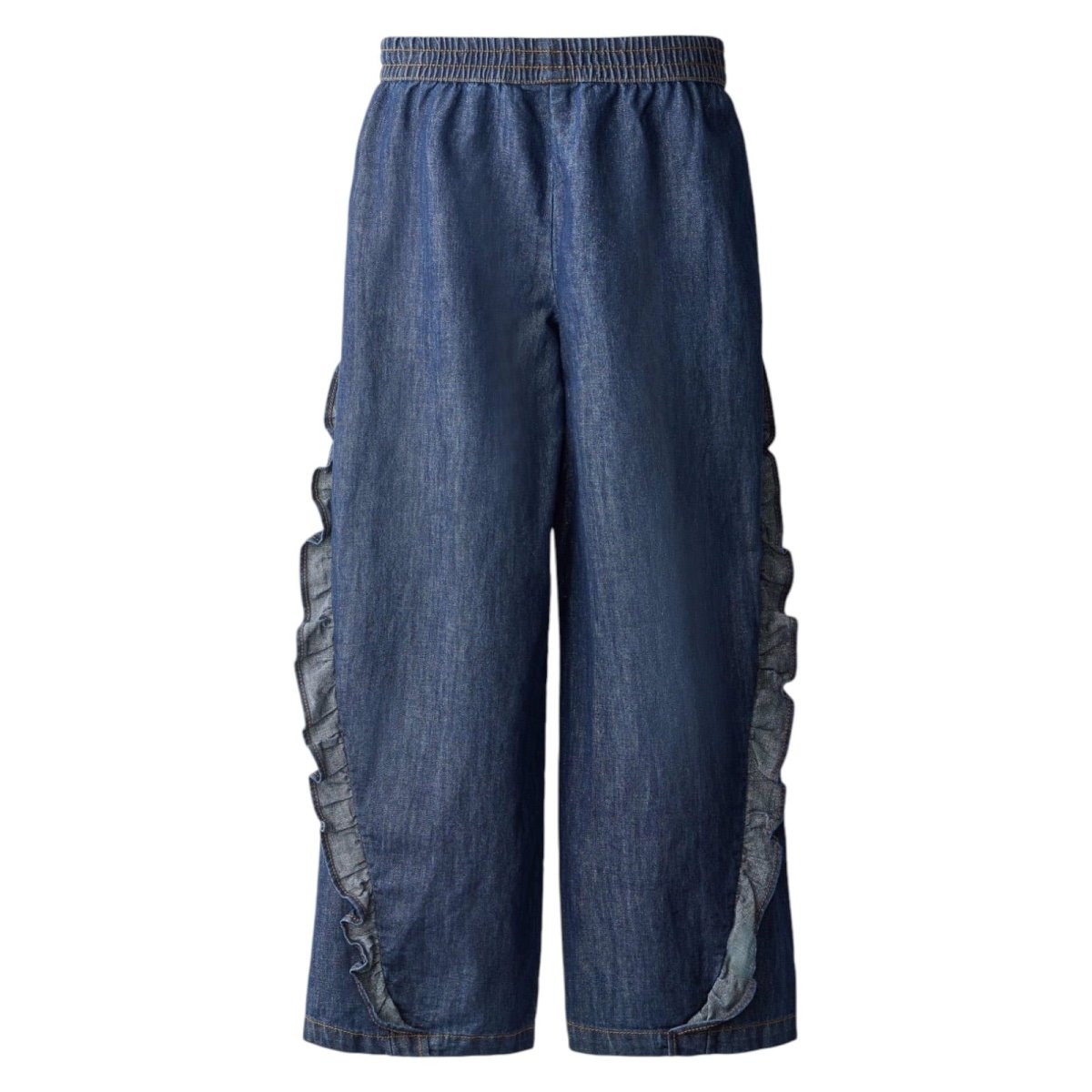 ARIANA RUFFLE DENIM PANTS (PREORDER) - MOLO