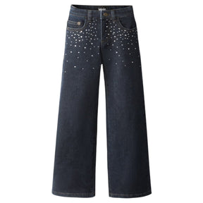 ASTA RHINESTONE DENIM PANTS - MOLO - PANTS