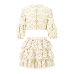 AVA EMBROIDERED TOP AND SKIRT SET (PREORDER) - SET