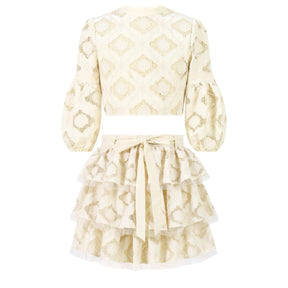 AVA EMBROIDERED TOP AND SKIRT SET (PREORDER) - SET