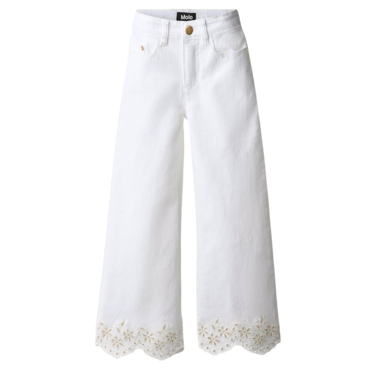 AVA LACE DENIM PANTS (PREORDER) - MOLO