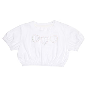 AYA CRYSTAL HEART CROP TOP - MINI DREAMERS