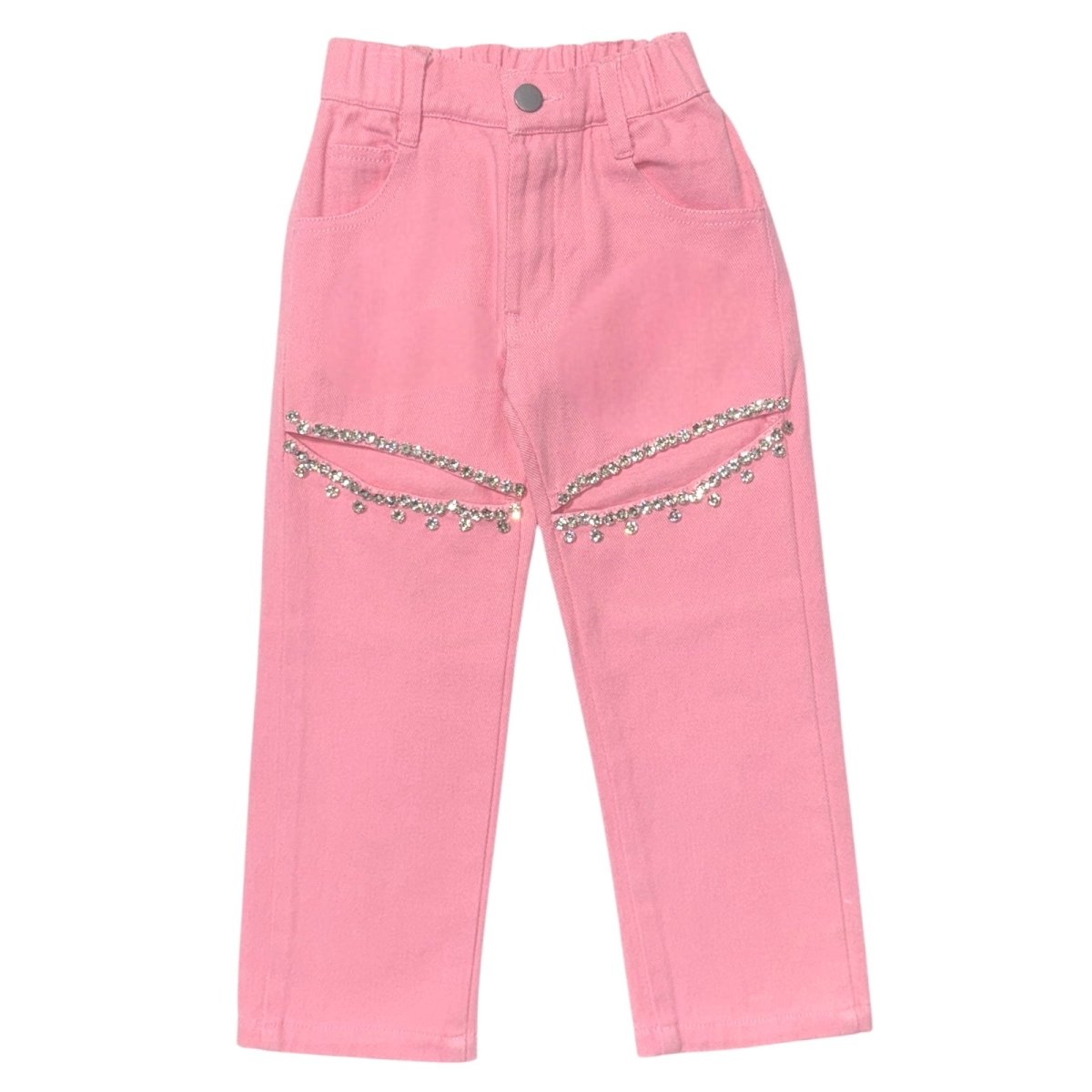 AYLA CRYSTAL CUT OUT JEANS - MINI DREAMERS