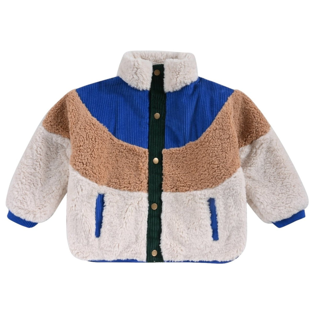 AYSER FAUX FUR TRIM JACKET | Mini Dreamers