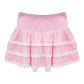 BABY PINK CHALLIS MELODY SKIRT (PREORDER) - KATIE J NYC