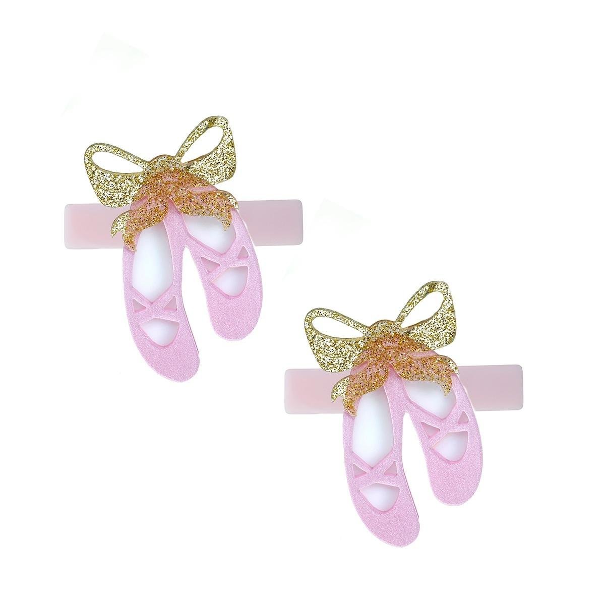 BALLET SLIPPERS ALLIGATOR CLIPS (PREORDER) - LILIES & ROSES