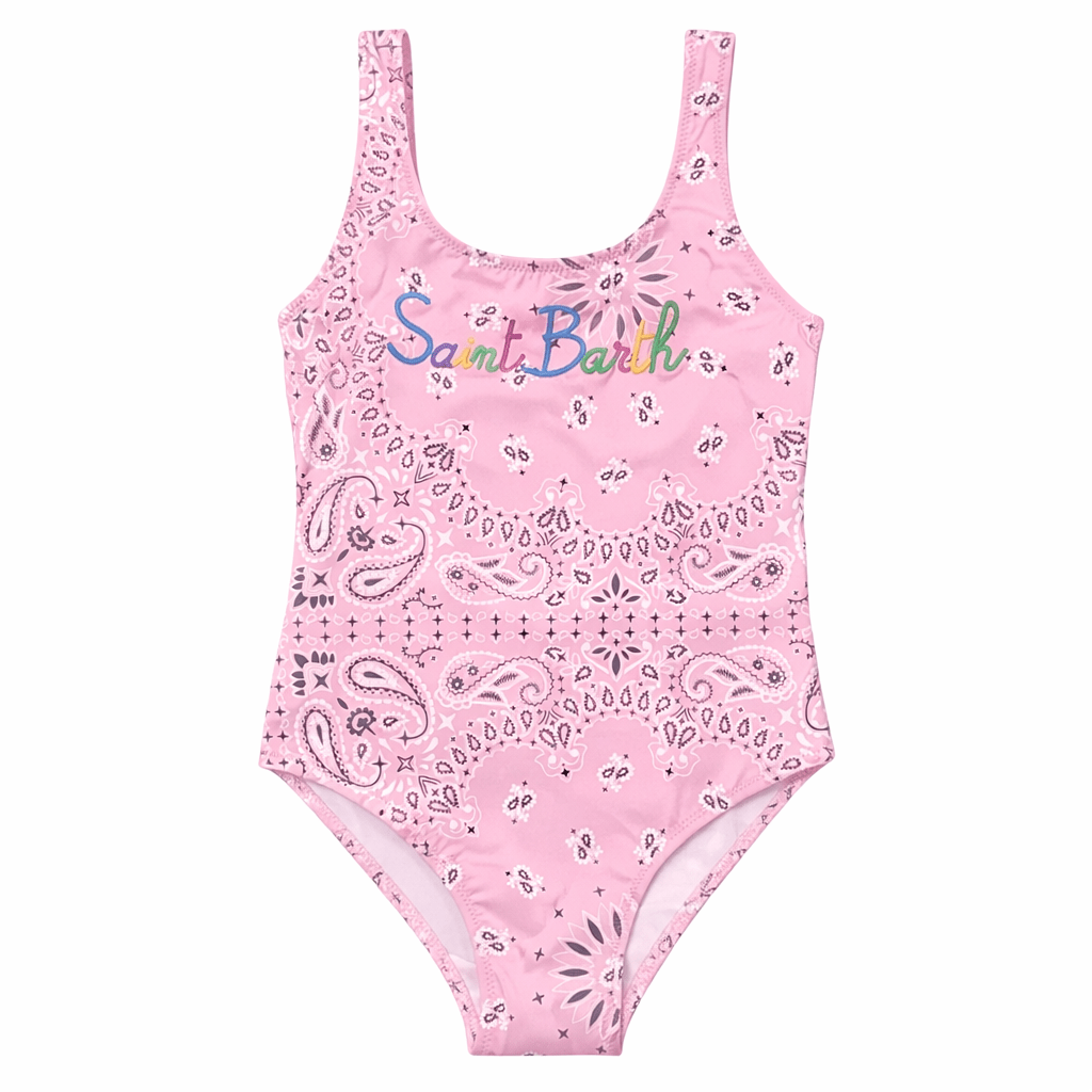 BANDANA CARA ONE PIECE SWIMSUIT - MC2 SAINT BARTH KIDS