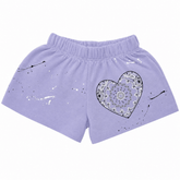 BANDANA HEART SPLATTER SHORTS - FIREHOUSE - SHORTS