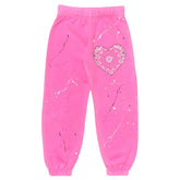 BANDANA HEART SPLATTER SWEATPANTS - FIREHOUSE