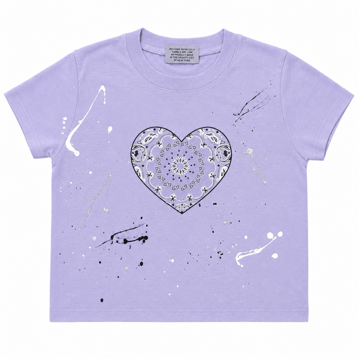 BANDANA HEART SPLATTER TSHIRT - FIREHOUSE