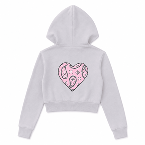 BANDANA HEART ZIP UP HOODIE - FIREHOUSE - HOODIES