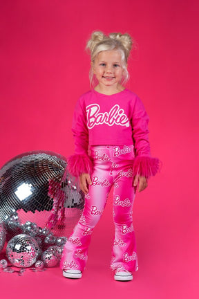 BARBIE HIGH WAISTED FLARE LEGGINGS (PREORDER) - ROCK YOUR BABY