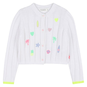 BEACH PATCHES CROCHET CARDIGAN (PREORDER) - BILLIEBLUSH