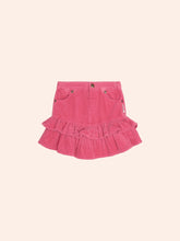BERRY CORDUROY RUFFLE SKIRT (PREORDER) - HUXBABY