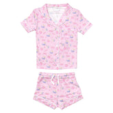 BERRY LYNN SHORT SLEEVE/SHORTS PAJAMA SET - KATIE J NYC
