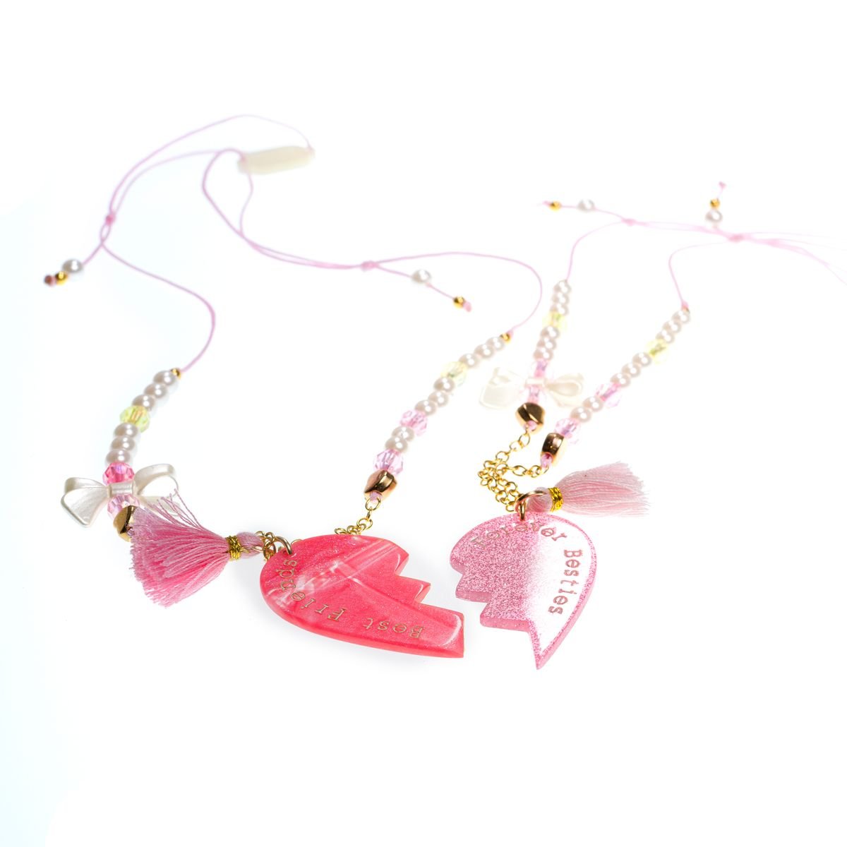 BEST FRIENDS SET OF 2 NECKLACES (PREORDER) - LILIES & ROSES