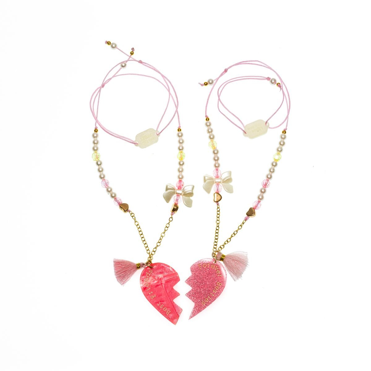 BEST FRIENDS SET OF 2 NECKLACES (PREORDER) - LILIES & ROSES