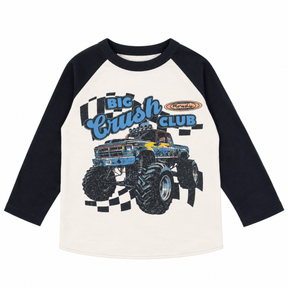 BIG CRUSH MONTER TRUCK LONG SLEEVE TSHIRT - ROWDY SPROUT
