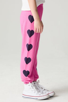 BIG LOVE HEARTS SWEATPANTS (PREORDER) - CHASER KIDS - SWEATPANTS