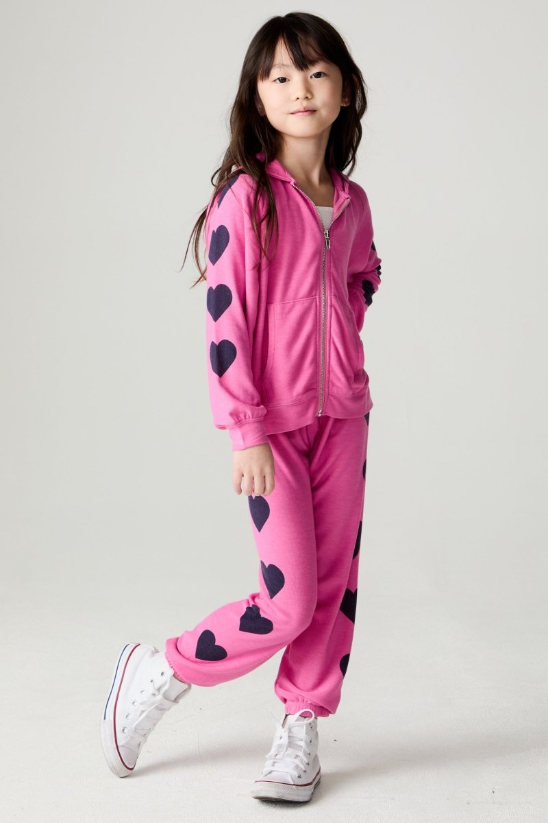 BIG LOVE HEARTS SWEATPANTS (PREORDER) - CHASER KIDS - SWEATPANTS