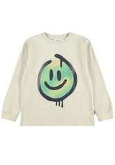 BLUR SMILEY LONG SLEEVE TSHIRT (PREORDER) - MOLO - LONG SLEEVE TOPS